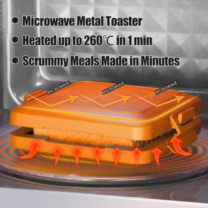 3‑Minute Microwave Toastie Maker – Sealed Hot Sandwiches in Minutes 🔥BUY 2 GET 20% OFF🔥