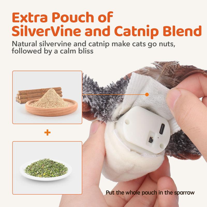 Interactive Chirping Bird Cat Toy -Say Goodbye to Loneliness, Hello to Instinct! 🐾