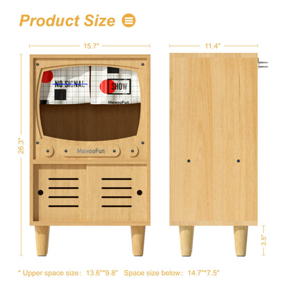Wooden TV Cat House & Condo