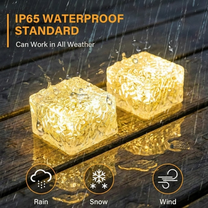 Solar Color-Changing Brick Path Lights — Instantly Upgrade Walkways, Patios & Gardens at Night