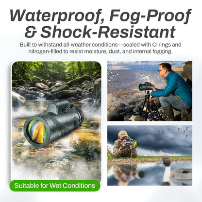 🔥High-Power 80x100 Monocular | Compact, Clear & Long-Distance Viewing