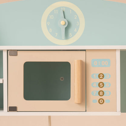 ROBUD Wooden Kitchen Pretend Play Set with Accessories WCF14