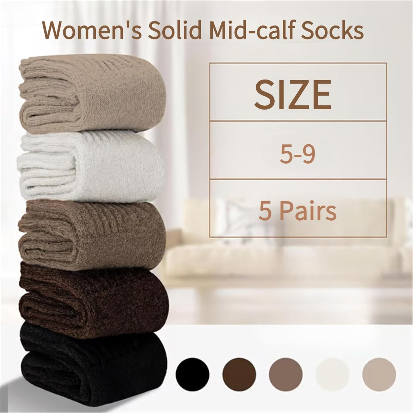 🔥 Hot Sale 49% OFF | 🎄 Christmas Warm Socks for Women – Cozy Mid-Calf Winter Gift Set ❄️