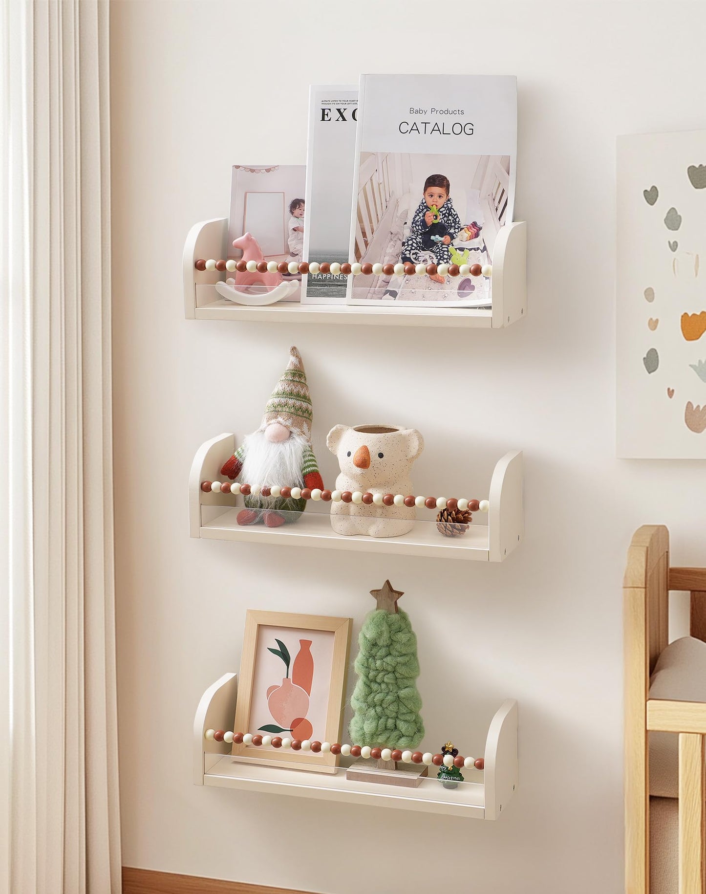 ROBUD Nursery Floating Shelves for Wall