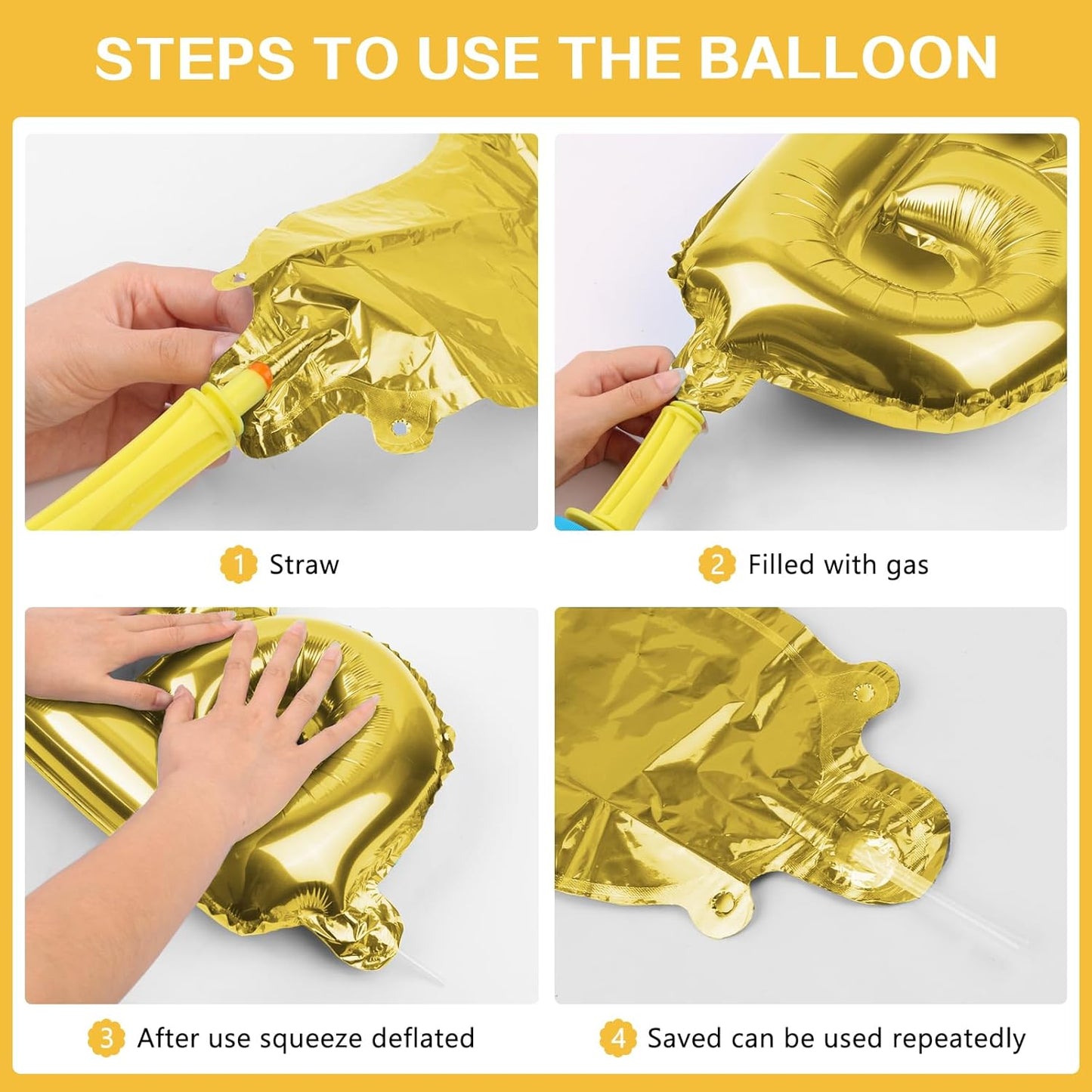 🎉 Happy Birthday Foil Balloon Set