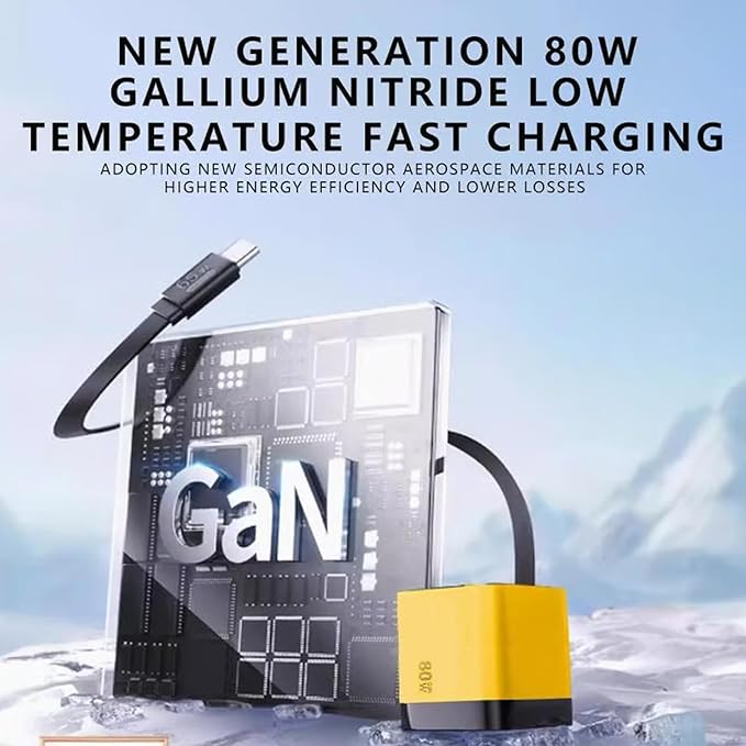 🎁⚡ 3-in-1 80W GaN Fast Charger