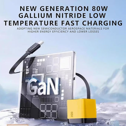 🎁⚡ 3-in-1 80W GaN Fast Charger