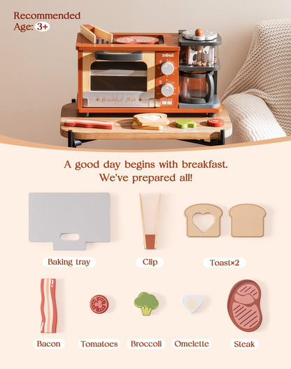 ROBUD Breakfast Machine Kitchen Toy - Caramel