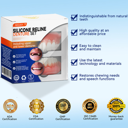 NEGUSY™ Silicone Denture Ruler Set (👩‍⚕️ADA Compliant Approved By Professional Dentists)