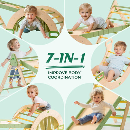 ROBUD 5 in 1 Toddler Climbing Toys Set