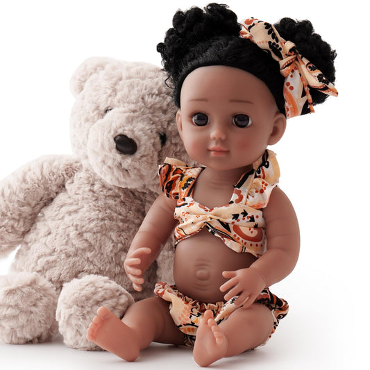 ROBUD Reborn Girl Baby Doll Black