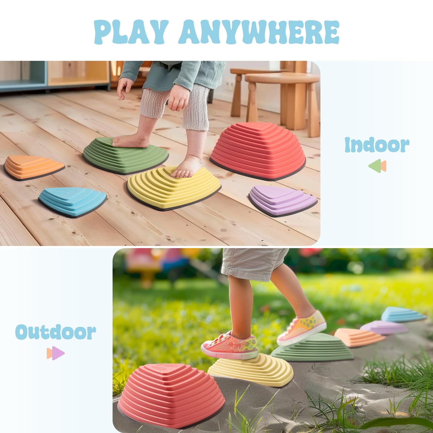 ROBUD Balance Stepping Stones for Kids & Toddlers