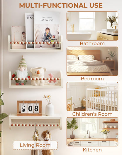 ROBUD Nursery Floating Shelves for Wall