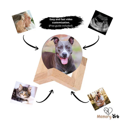 DIY Custom Memory Sphere Lamp Digital Picture Frames