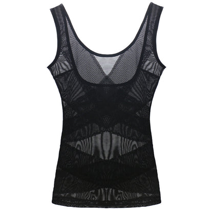 Mesh Criss-Cross Firm Control Shaping Bodysuit