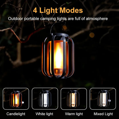Kaliiqo™ Solar-Powered Flame Flicker Camping Lantern