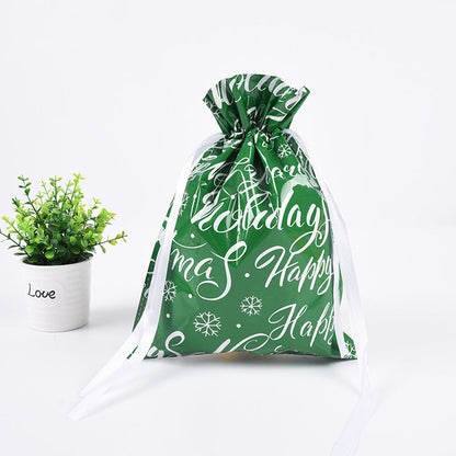 🎁 Christmas Drawstring Gift Bags🎄 — Assorted Sizes for Easy Holiday Wrapping