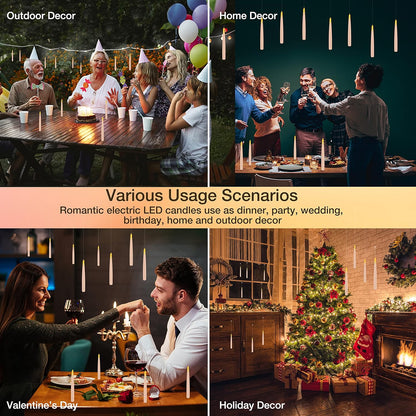 🧙‍♂️Official Wizarding World Floating Flame Candles🕯️ - Enchanting Halloween & Christmas Decor with Wand Control