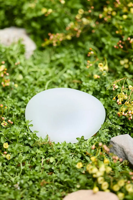 Solar Pebble Garden Light - 12" Cobblestone Shape