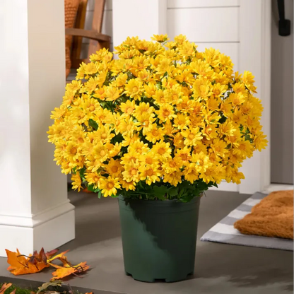 💥Last Day Each- Artificial Outdoor Sunset Mums Flowers -  Waterproof, Windproof