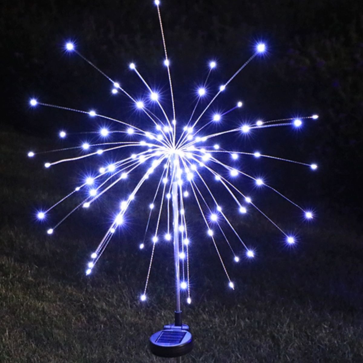 Kaliiqo™ IP65 8-Models Lights Solar Outdoor Garden Lights - Waterproof Stake Fairy Lights, Firework & Dandelion Designs for Holiday Lawn Decor