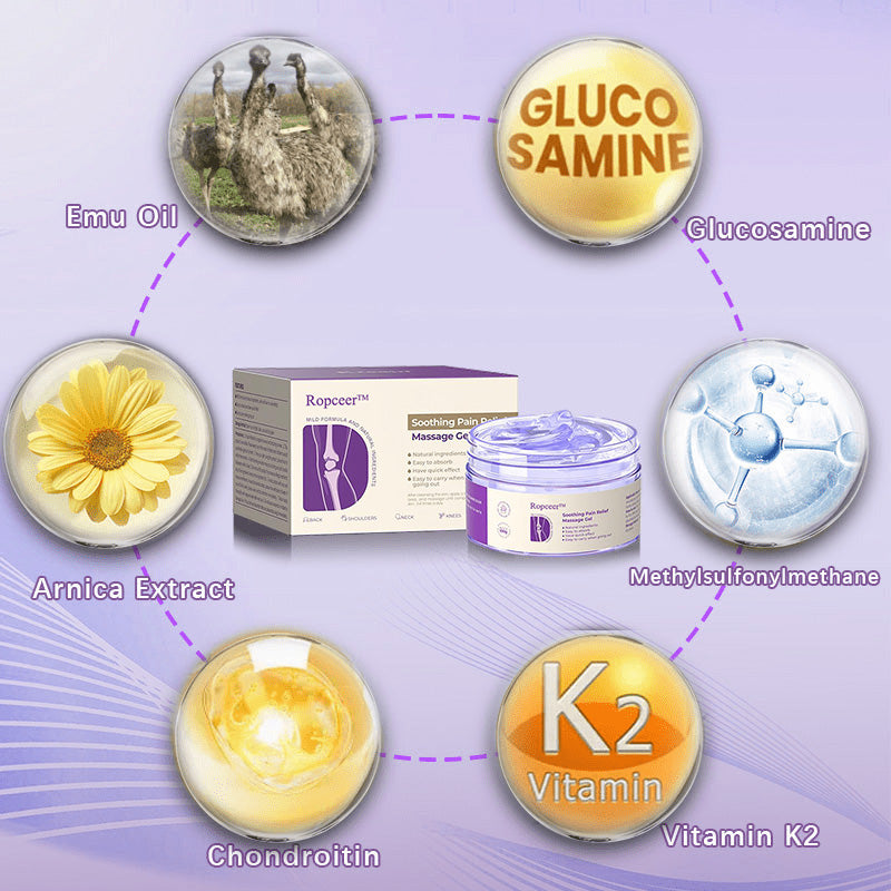 Official Store :✅ Ropceer™ Turmeric & Emu Oil Arthritis Soothing Pain Relief Massage Gel🦴🇺🇸American Orthopaedics (AAOS) Approved