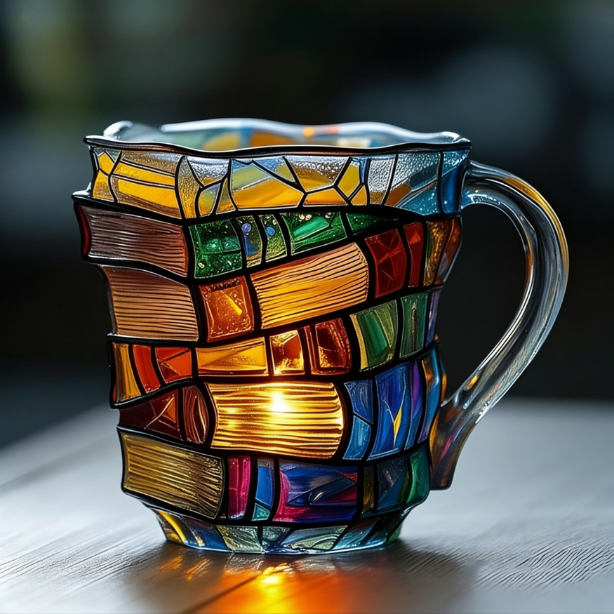 Handmade 3D Reading Happiness Mug - Original