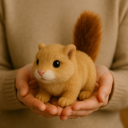 🐿️Wiggletail™ Adorable Lifelike Plush Squirrel - Huggable Fun for All Ages