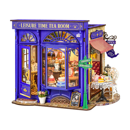 Rolife Leisure Time Tea Room DIY Miniature House DG171