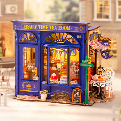 Rolife Leisure Time Tea Room DIY Miniature House DG171