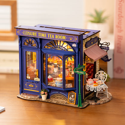 Rolife Leisure Time Tea Room DIY Miniature House DG171