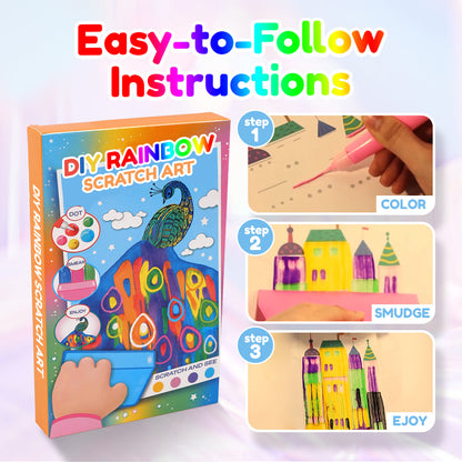🖼️DIY Rainbow Scratch-tastic Adventure🚀