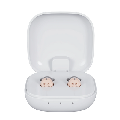 Adult Sound Amplification Earbuds – Wireless, Rechargeable & Comfortable | Clear, Balanced Sound in a Small, Discreet Design for Adults and Seniors