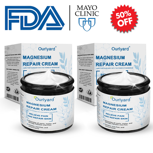 🏆✅Mayo Clinic Official: Magnesium skin repair cream (Eczema and Psoriasis Relief, Skin Repair, Even Tone, Acne and Dark Spot Treatment, Wart and Mole Removal)