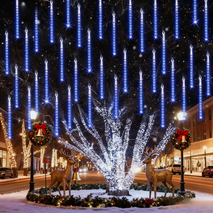 🎇 Christmas Flash Sale 🎁 49% OFF ✨LED Meteor Rain Lights — Perfect for Christmas Trees & Outdoor Displays!