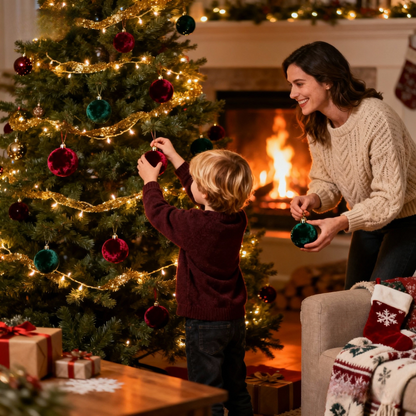 🎄 Christmas Flash Sale 🎁 49% OFF ✨ 9 PCS Vintage 8CM Velvet Christmas Balls – Colorful Hanging Ornaments for Christmas Tree