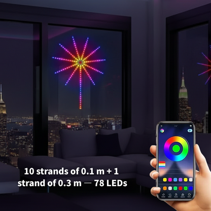 🎆 Christmas Sale – 50% OFF 🎁 Firework LED Light Strip for Stunning Room & Holiday Décor! 💡