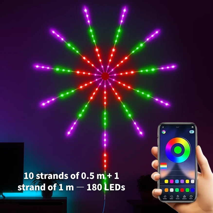 10×0.5 m + 1×1 m（180 LEDs）