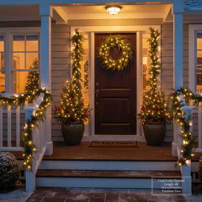 🎄Christmas Sale - 59% OFF🎁 Realistic Christmas Cedar Garland for Holiday Decor