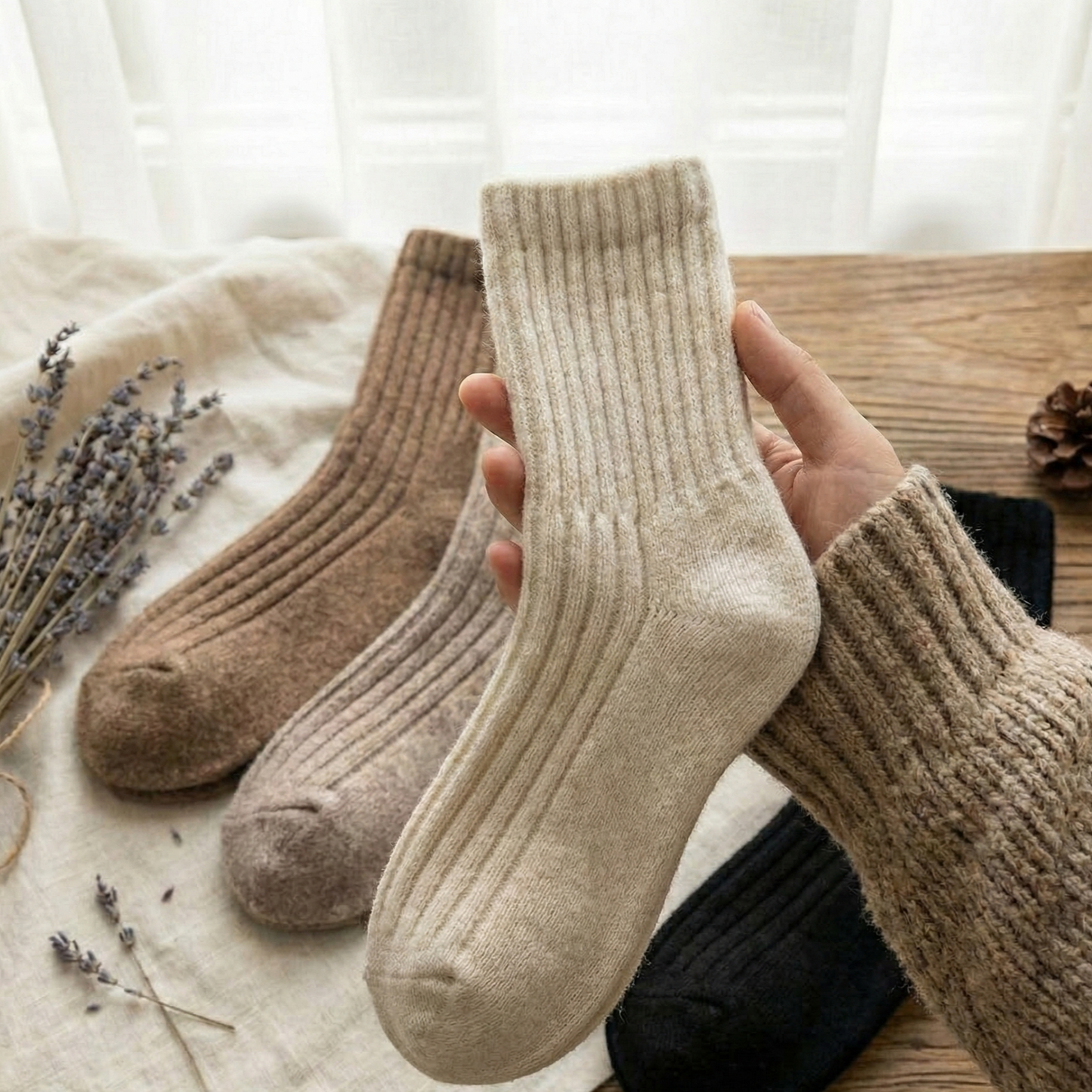 🔥 Hot Sale 49% OFF | 🎄 Christmas Warm Socks for Women – Cozy Mid-Calf Winter Gift Set ❄️