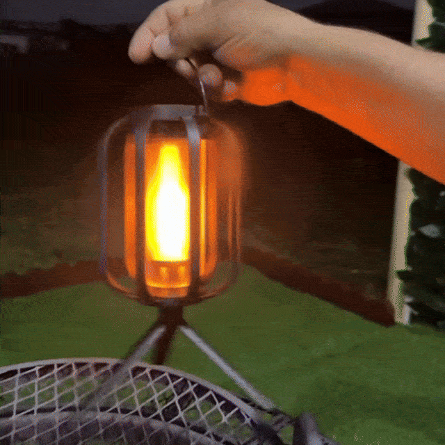 Kaliiqo™ Solar-Powered Flame Flicker Camping Lantern