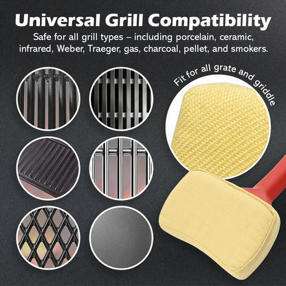 Grill Brush - World's Safest Grill Brush - No Harmful Wire Bristles