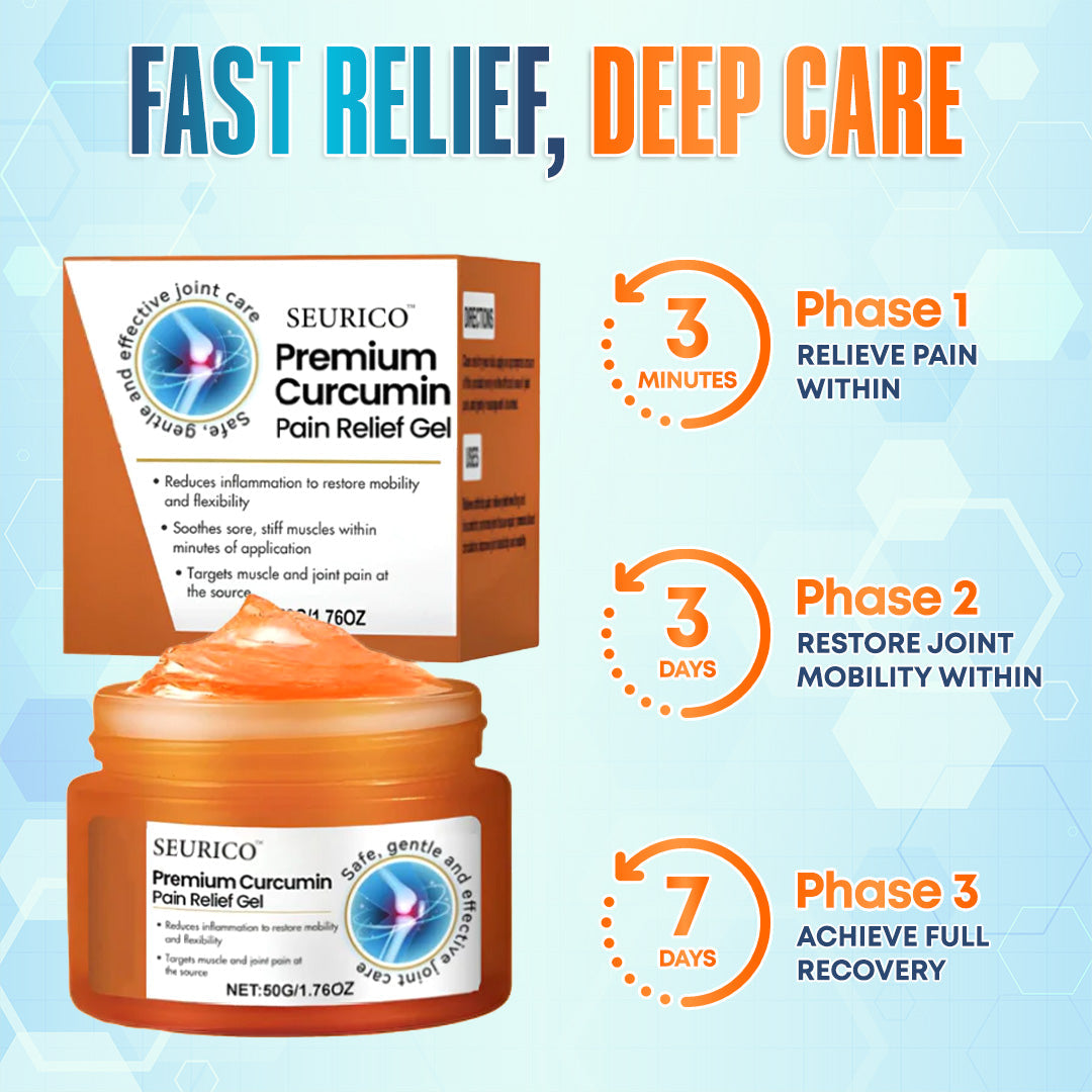 💪 Seurico™ Premium Curcumin Pain Relief Gel - Fast & Natural Relief for Joint & Muscle Pain! 🌿🔥
