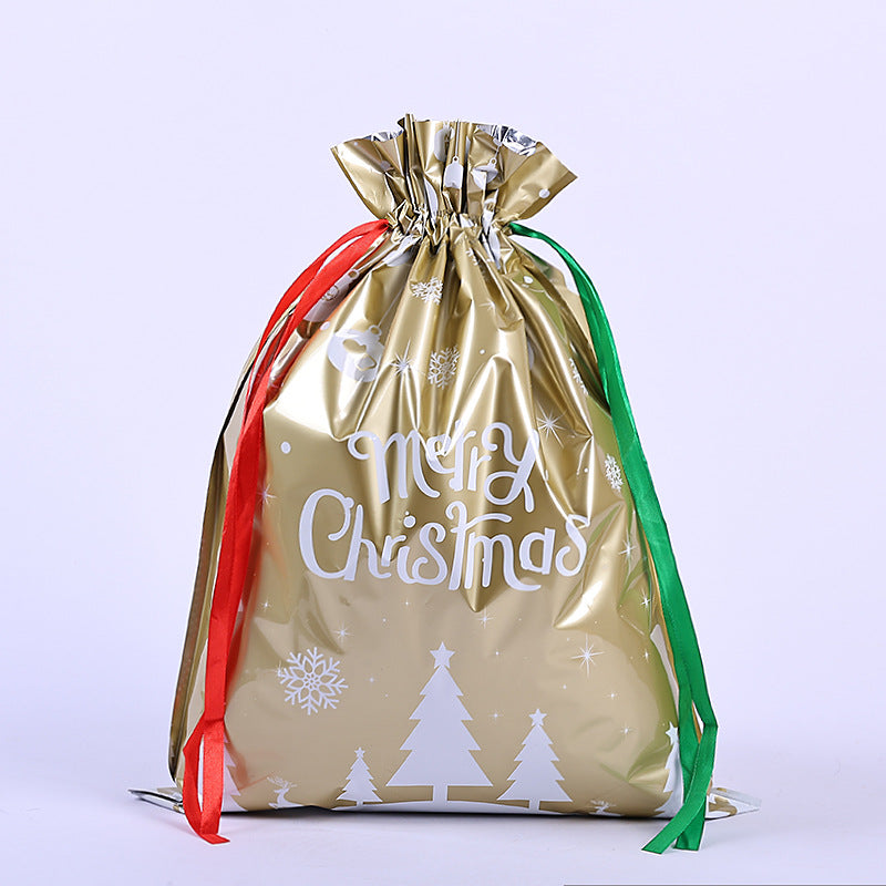 🎁 Christmas Drawstring Gift Bags🎄 — Assorted Sizes for Easy Holiday Wrapping