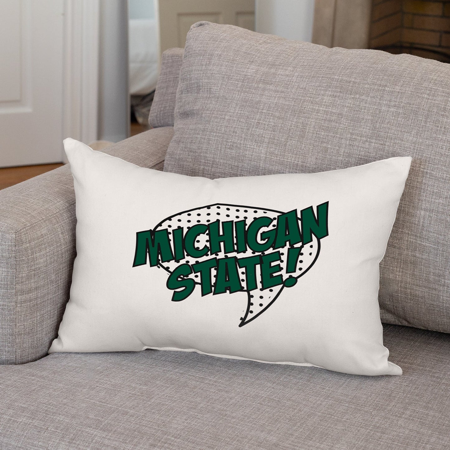 Michigan State, College! Pillow
