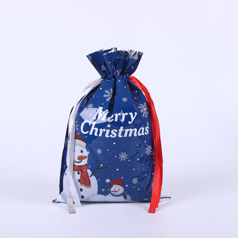 🎁 Christmas Drawstring Gift Bags🎄 — Assorted Sizes for Easy Holiday Wrapping