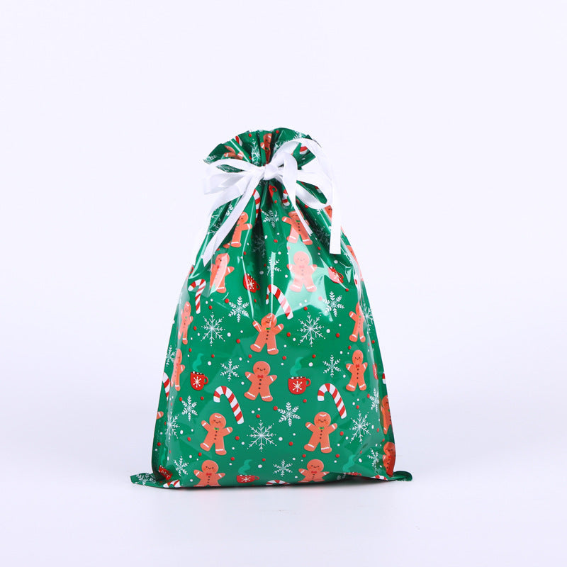 🎁 Christmas Drawstring Gift Bags🎄 — Assorted Sizes for Easy Holiday Wrapping