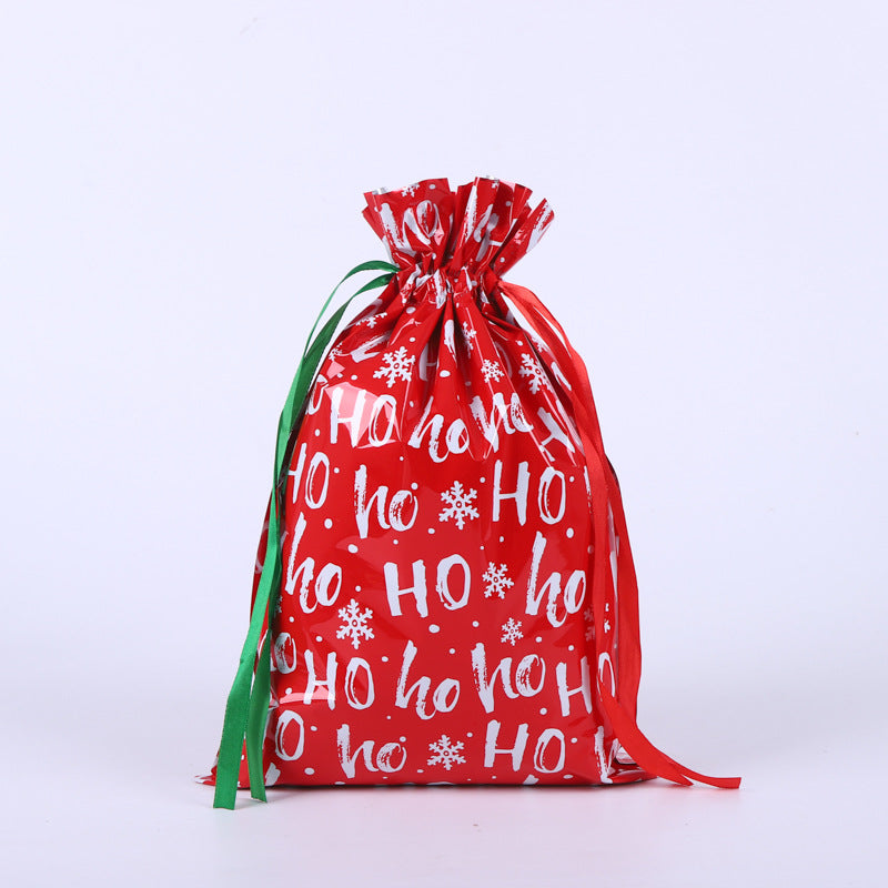 🎁 Christmas Drawstring Gift Bags🎄 — Assorted Sizes for Easy Holiday Wrapping