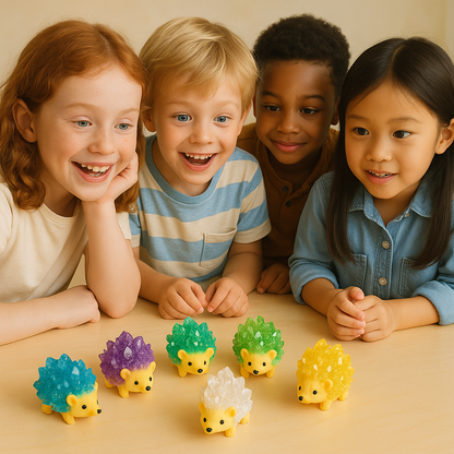💎Hedgie Crystal Growing Kit – Colorful Hedgehog with Sparkly Crystals in 24H