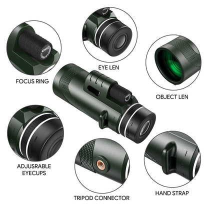 🔥High-Power 80x100 Monocular | Compact, Clear & Long-Distance Viewing